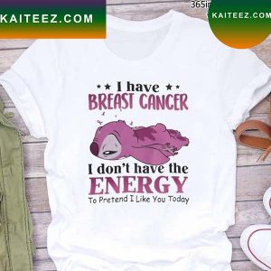 Stitch Nope Breast Cancer Awareness Pink Stitch Breast Cancer T-shirt