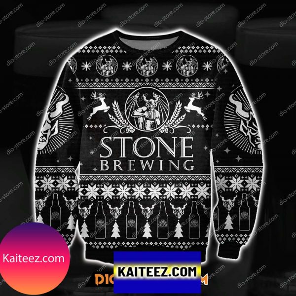 Stone Brewing 3d All Over Print Christmas Ugly Sweater