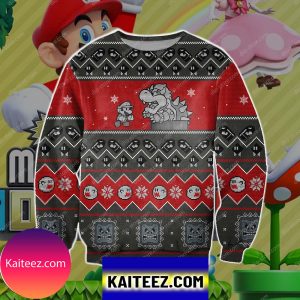 Super Mario 3d Print Christmas Ugly Sweater