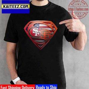 Superman San Francisco 49ers and San Francisco Giants Vintage T-Shirt