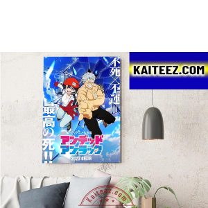 Supernatural Comedy Manga Undead Unluck Gets TV Anime In 2023 ArtDecor Poster Canvas