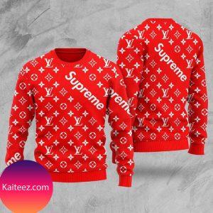 Supreme X Louis Vuitton Christmas Ugly Sweater
