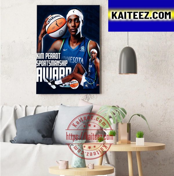 Sylvia Fowles Is Kim Perrot Sportsmanship Award Of WNBA Decorations Poster Canvas