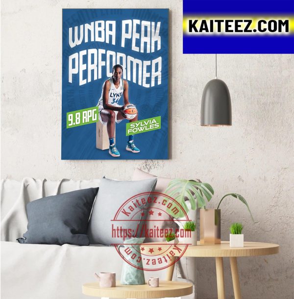 Sylvia Fowles WNBA Peak Performer Art Decor Poster Canvas