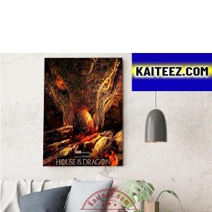 Syrax Rhaenyra Of House of the Dragon Episode 2 Decorations Poster Canvas