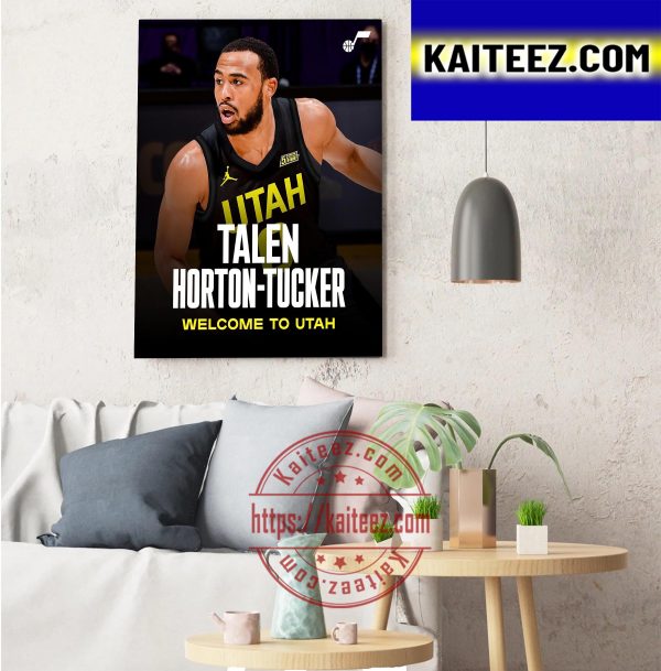 Talen Horton Tucker Welcome To Utah ArtDecor Poster Canvas