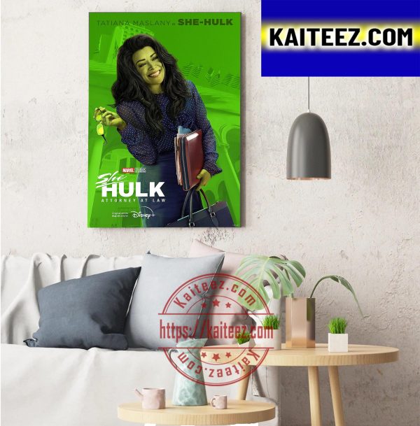 Tatiana Maslany Is She Hulk Marvel Studios Art Decor Poster Canvas