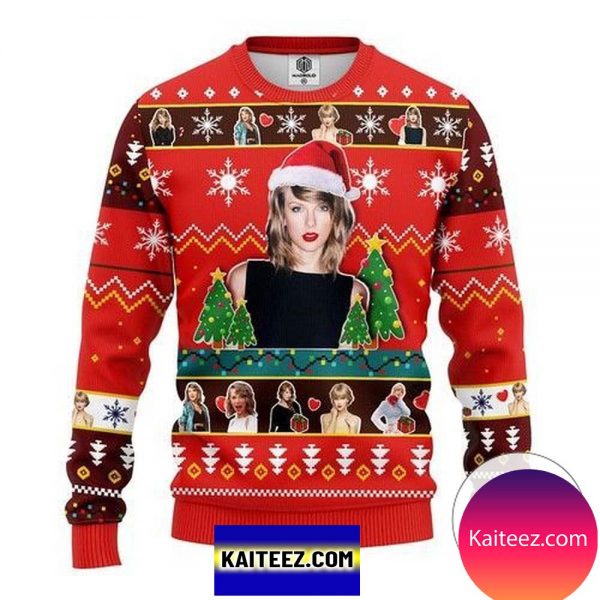 Taylor Swift Sweatshirt Knitted Christmas Ugly Sweater
