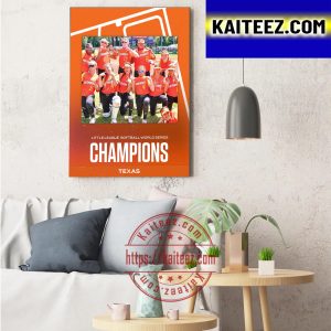 Texas Wins Little League Softball World Series Champions Art Decor Poster Canvas
