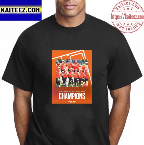 Texas Wins Little League Softball World Series Champions Vintage T-Shirt