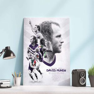 Thank You David Mundy Fremantle Dockers Happy Retirement Poster Canvas