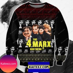 The 4 Marx Brothers 3d Print  Christmas Ugly Sweater