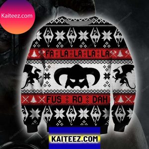 The Elder Scrolls 3d All Over Printed Christmas Ugly  Sweater