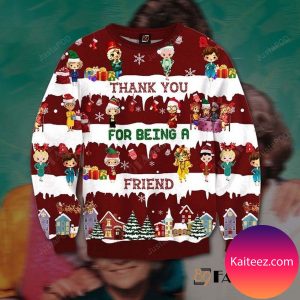 The Golden Girls Thank You For Being A Friend  Christmas Ugly  Sweater