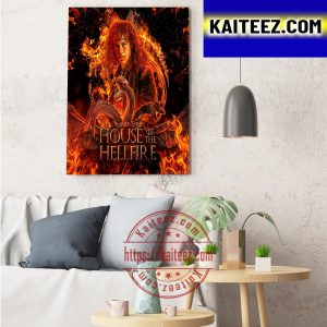 The House Of The Hellfire Stranger Things x House Of The Dragon ArtDecor Poster Canvas