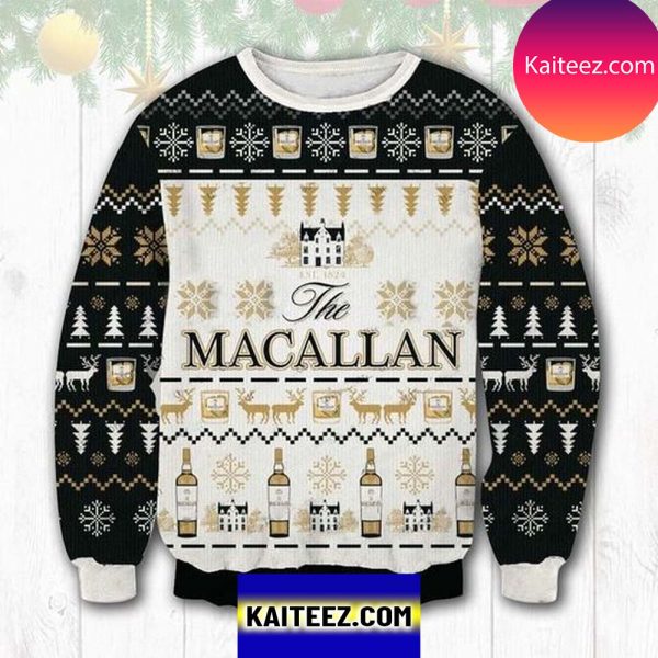 The Macallan Logo 3D Christmas Ugly Sweater