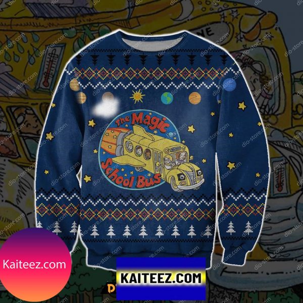 The Magic School Bus 3d Print Christmas Ugly Sweater