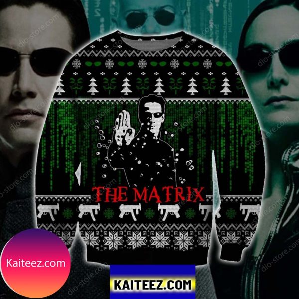 The Matrix 3d All Over Printed Christmas Ugly  Sweater