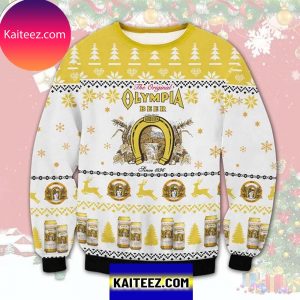 The Original Olympia Beer 3D Christmas Ugly Sweater