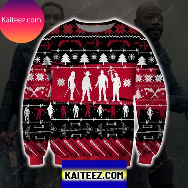 The Walking Dead 3d All Over Printed Christmas Ugly  Sweater
