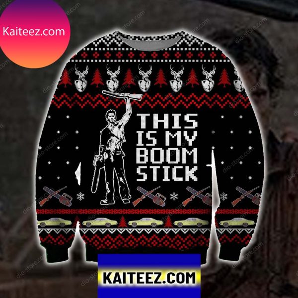 This Is My Boomstick 3d All Over Printed Christmas Ugly  Sweater