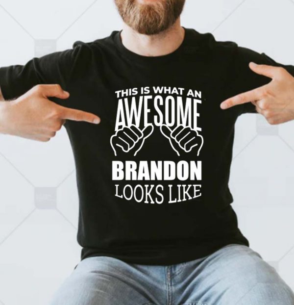 This Is What An Awesome Brandon Looks Like Gift T-shirt
