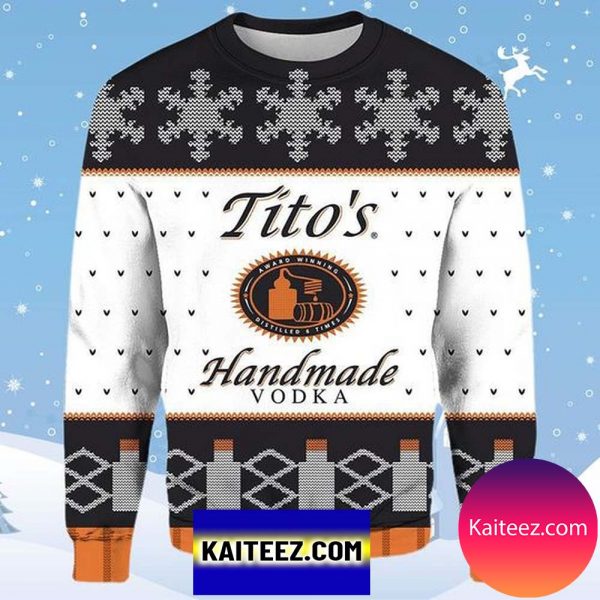 Tito’s Handmade Vodka 3D Christmas Ugly Sweater