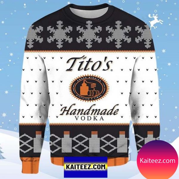Tito’s Handmade Vodka 3D Christmas  Ugly Sweater