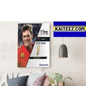 Tom Brady Tampa Bay Buccaneers In The NFL Top 100 ArtDecor Poster Canvas