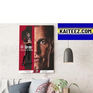 Tom Brady Tampa Bay Buccaneers Top 1 In The NFL Top 100 ArtDecor Poster Canvas