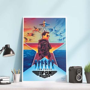 Tom Cruise Top Gun Maverick by Doaly New Poster Canvas