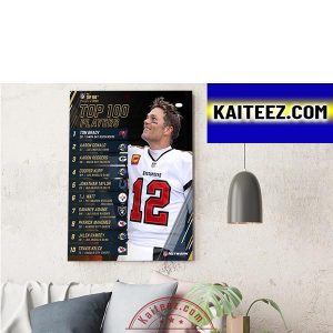 Top 10 Players NFL In The 2022 NFL Top 100 ArtDecor Poster Canvas