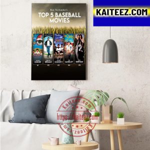 Top 5 Baseball Movies Of Ben Verlander Art Decor Poster Canvas