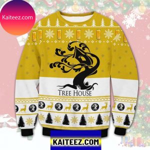 Tree House Brewing Company 3D Christmas Ugly  Sweater