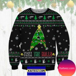 Trek The Halls Christmas Tree Christmas Ugly Sweater