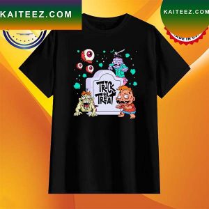 Trick or treat zombie halloween shirt