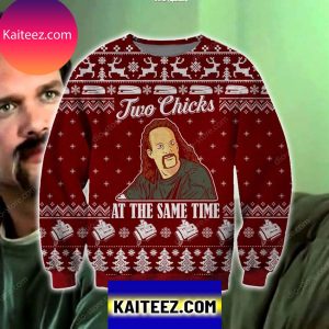 Two Chicks At The Same Time 3d All Over Printed Christmas Ugly  Sweater