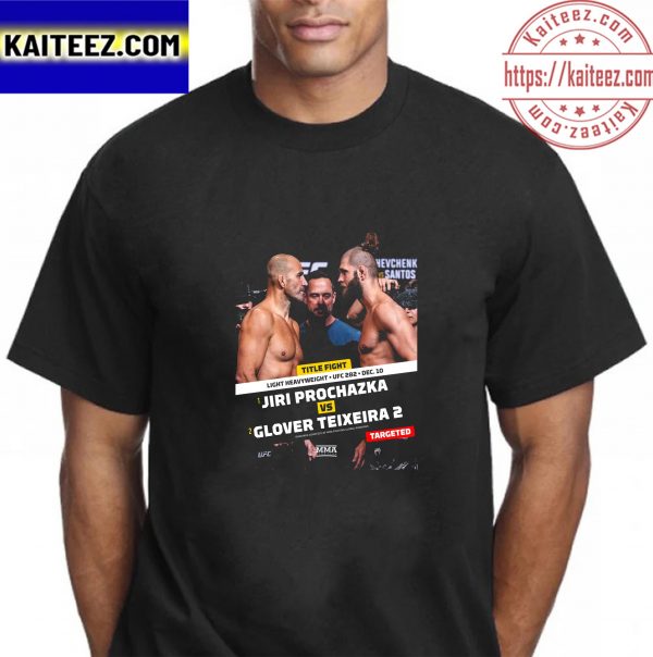 UFC 282 Light Heavyweight Title Jiri Prochazka vs Glover Teixeira 2 Vintage T-Shirt