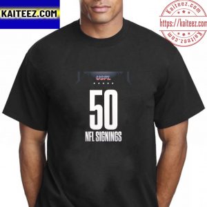 USFL With 50th NFL Signings Vintage T-Shirt