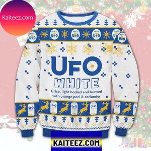 Ufo White Beer 3D Christmas Ugly  Sweater