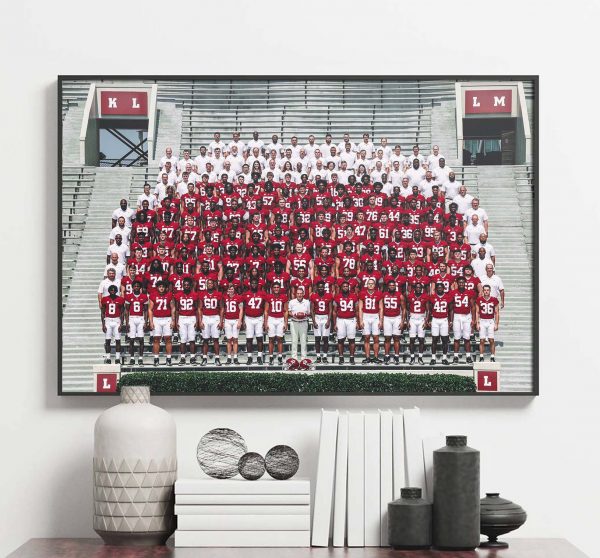 University of Alabama Football Team Squad 2022 Poster Canvas