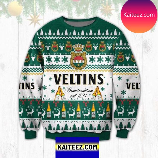 Veltins Brau Tradition Seit 1824 3D Christmas Ugly Sweater