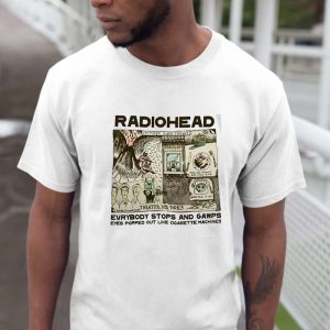 Vintage Radiohead Evrybody Stops And Grawp T-Shirt