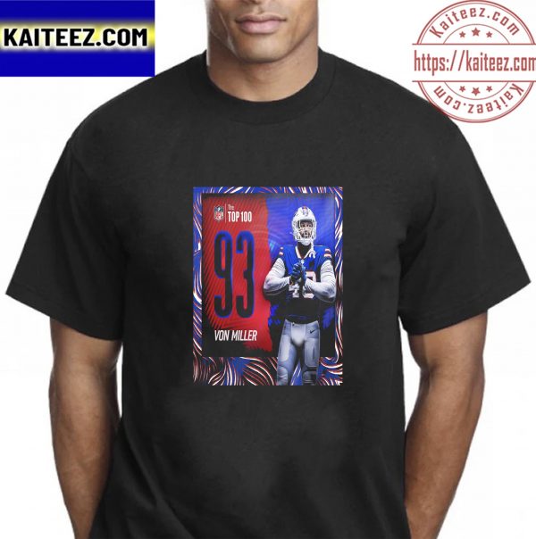 Von Miller The NFL Top 100 Players Of 2022 Vintage T-Shirt