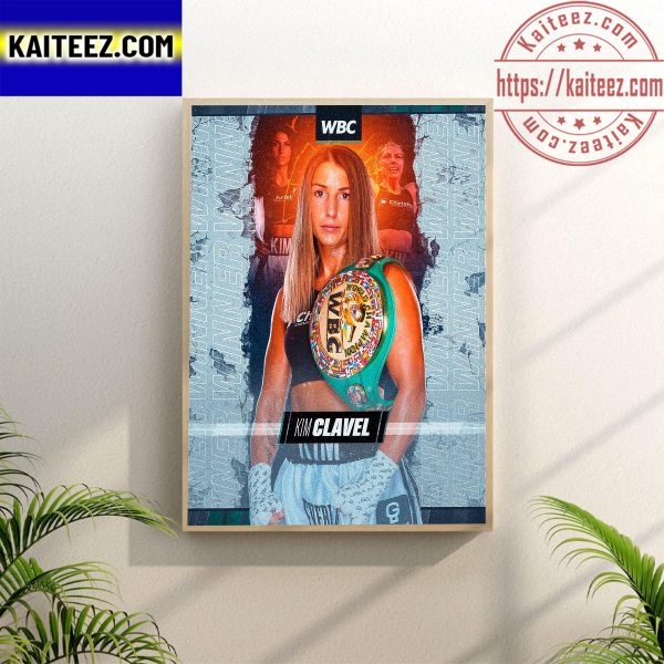 WBC Boxing Kim Clavel Is The WBC Light Flyweight Champion Wall Decor Poster Canvas