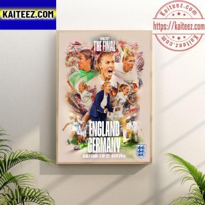 WEURO 2022 The Final England vs Germany Wall Decor Poster Canvas