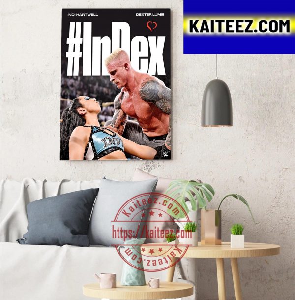 WWE NXT InDex Forever Indi Hartwell and Dexter Lumis Decorations Poster Canvas