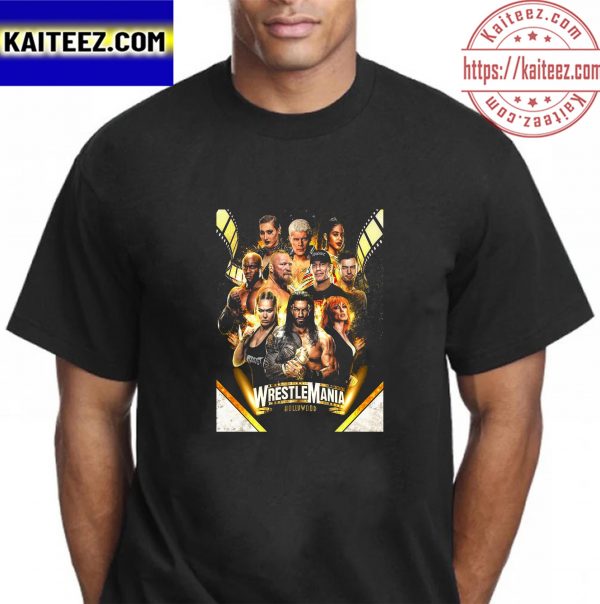WWE Wrestlemania 39 Poster Vintage T-Shirt