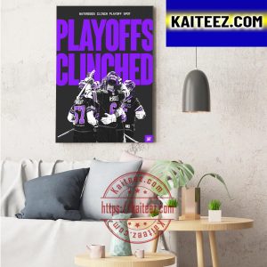 Waterdogs Lacrosse Club Playoffs Clinched Art Decor Poster Canvas