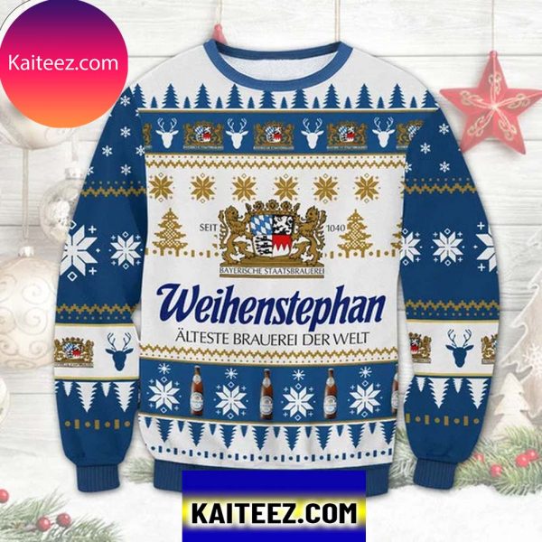 Weihenstephan Brewery 3D Christmas Ugly  Sweater